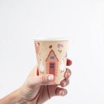 Cheerland Garden Tea Party Cups Farm Shed Goose Disposable Paper Cups Decorations for One Silly Goose Chicken Farmer Kids Birthday Garden Party Baby Shower Spring Tableware Supplies Pack of 50