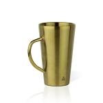 BigBak Stainless Steel Coffee Mugs with Handle - Set of 2 Gold finish, 12oz – Double Wall Insulated, Durable, BPA-Free, Rust-Resistant, Unbreakable, Reusable, Dishwasher Safe Drinkware