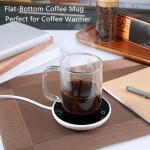 BWODYAY Glass Coffee Mugs, 12 oz iced coffee cups, Clear Tea Cups Set of 2, Glass Mugs with Handles, Glass Cups for Latte, Cappuccino, and Tea