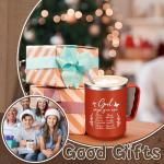 Nitial 6 Pcs 17 oz Christian Coffee Mugs with Lid and Straw Religious Bible Verse Christian Gifts Insulated Inspirational Bible Affirmations Tumbler for Friend Men Women Favor (Multicolor)