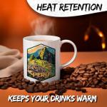 Peru Ceramic Coffee Mug 11oz South America Andes Culture Land of the Incas – Tea Coffee Mug with Comfortable Grip – Unique Travel Gift Cup for Office or Home – Vibrant Long-Lasting Print ID44991