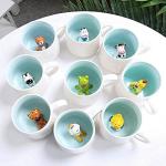 3D Mug, Cow Figurine Tea Cup, Father’s Day, Mother’s Day Gifts, Funny Animal Inside Milk Cup with Spoon, 12oz…