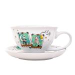 Nightmare Before Christmas Disney The Tarot Cards Ceramic Teacup and Saucer | Tea Party Set For Coffee, Espresso, Mocha