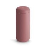 Fellow Carter Move Travel Mug - Vacuum-Insulated Stainless Steel Coffee and Tea Tumbler with Ceramic Interior and Splash Guard, 16 oz Cup - Desert Rose