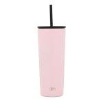 Simple Modern Insulated Tumbler with Lid and Straw | Iced Coffee Cup Reusable Stainless Steel Water Bottle Travel Mug | Gifts for Women Men Her Him | Classic Collection | 24oz | Blush