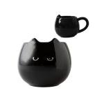 Meetbees Cute Black Cat Mug for Coffee and Tea, 12 Oz Ceramic Kitty Cup for Women and Men, Cat Themed Choice for Cat Lovers