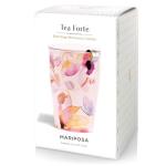 Tea Forte Mariposa Double-Walled Ceramic Kati Cup with Removable Stainless Steel Infuser Basket and Lid, Steeps 12 oz Loose Leaf Tea, Lid and Cup Dishwasher & Microwave Safe
