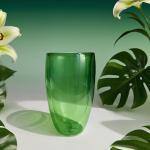 ELEMENT LABS Colored Double Wall Coffee Cups Set of 2 15oz Insulated Borosilicate Glass Mug for Coffee, Tea, Matcha & Holiday Drinks - Nature Inspired Ocean&Botanic Collection