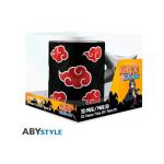 ABYSTYLE Naruto Shippuden Akatsuki Clouds 3D Shuriken Handle Mug 16 Fl Oz Anime Manga Drinkware Home & Kitchen Merch Gift