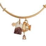 Alex and Ani Spill the Tea' Cup & Tea Bag Charm Bangle