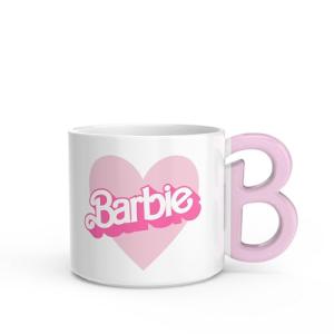 Zak Designs Barbie Ceramic Coffee Mug for Hot Drinks, Collectible Keepsake with Sculpted Handle (15 oz, Barbie)