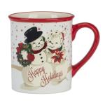 Certified International Santa's Retro Set of 4 Mugs: 5.25" x 3.75" x 4.25" 18 ounces, GREAT for Hot Cocoa by the fireplace, coffee, a latte, or your favorite green tea