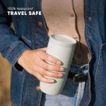 Simple Modern Travel Coffee Mug Tumbler with 360° Lid | Ceramic-Lined Insulated Stainless Steel Cold Brew Iced Coffee Cup | Gifts for Women Men Her Him | Voyager Signature | 16oz | Midnight Black