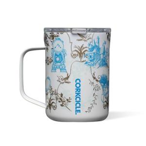 Corkcicle Classic Coffee Mug - Triple Insulated Stainless Steel for Travel - Shatter-Proof Lid - Keeps Drink Hot Over 3 Hours - Holiday Mug Gift - Great for Gifting Warmth - 16 oz - Princess Belle