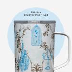 Corkcicle Classic Coffee Mug - Triple Insulated Stainless Steel for Travel - Shatter-Proof Lid - Keeps Drink Hot Over 3 Hours - Holiday Mug Gift - Great for Gifting Warmth - 16 oz - Princess Belle
