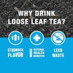 Tiesta Tea - Chinese Jasmine, Loose Leaf, Classic Jasmine Green Tea, Premium Blend, Medium Caffeinated, Make Hot or Iced Brews Up to 200 Cups, 16 Ounce Resealable Bulk Pouch