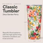 Corkcicle x Rifle Paper Co. Classic Insulated Coffee Mug - Keeps Drinks Cold 9 Hours - Triple-Insulated - Gift for Mom - Great for Mother's Day or Christmas - 16 oz - Garden Party Cream