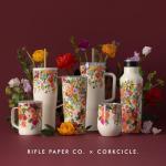 Corkcicle x Rifle Paper Co. Classic Insulated Coffee Mug - Keeps Drinks Cold 9 Hours - Triple-Insulated - Gift for Mom - Great for Mother's Day or Christmas - 16 oz - Garden Party Cream