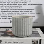 LILITURF Vintage Ceramic Mug, Japanese Tea Cup 6oz Striped Cup No Handle Drinking Cup for Latte Milk Water Beverage Juice Microwave and Dishwasher Safe, Minimalist coffee Cup-Nordic Grey