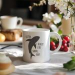 JKMBN Funny Shark Coffee Mugs, Cute Shark Gifts, I Just Really Like Sharks Ceramic Coffee Mug, Ocean Animals Themed Coffee Cup, 11oz Ceramic Cup White