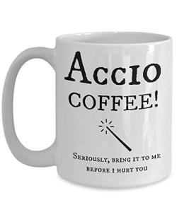 Accio Coffee Mug - Funny Pop Culture Themed Gag Novelty Present Coffee or Tea Mug Cup