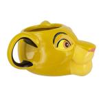 Paladone Simba Lion King Shaped Mug | Novelty Oversized Coffee Tea Ceramic Cup | Unique & Super Fun Way of Drinking Your Favourite Beverage, 500 milliliters, Multicolored