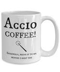 Accio Coffee Mug - Funny Pop Culture Themed Gag Novelty Present Coffee or Tea Mug Cup