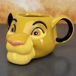 Paladone Simba Lion King Shaped Mug | Novelty Oversized Coffee Tea Ceramic Cup | Unique & Super Fun Way of Drinking Your Favourite Beverage, 500 milliliters, Multicolored