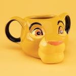 Paladone Simba Lion King Shaped Mug | Novelty Oversized Coffee Tea Ceramic Cup | Unique & Super Fun Way of Drinking Your Favourite Beverage, 500 milliliters, Multicolored