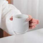 TEANAGOO Japanese Tea Cups, Chinese Tea Cup, 7.2Oz / 205 Ml, Ceramic Tea Cups for Adults, Ceramic Cups no Handles, Japanese Cups, Asian Matcha Cup, Ivory White, 4 Pcs/Box, H7