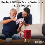 Caliber Gourmet 12-Gauge Shotgun Shell Mug – Bold Red Ceramic Gun Coffee Mug | Unique Gift For Hunters, Gun Enthusiasts & Collectors – Shotgun Shell Cup for Birthdays, Father's Day, Christmas & More