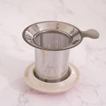 Urban Tokyo Tea Mug With Lid and Stainless Steel Infuser For Loose Leaf Tea Bag Tea Cup 15oz Porcelain Hot Beverage Everyday Use Home Office (Fan Festival)