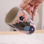 Urban Tokyo Tea Mug With Lid and Stainless Steel Infuser For Loose Leaf Tea Bag Tea Cup 15oz Porcelain Hot Beverage Everyday Use Home Office (Fan Festival)