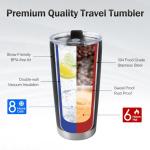 GifXify Personalized Coffee Tumbler with Picture & Text - Personalized Travel Coffee Mug - Custom 20oz Stainless Steel Tumbler Cup with Lid - Custom Cup Gift for Dad, Mom, Friends
