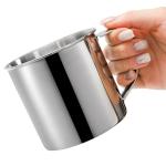 ZAVOOS 6 Pack Stainless Steel Coffee Mug with Handle, 18.5 Oz Metal Camping Coffee Cup, Unbreakable Portable Hiking Cup Tea Water Drinking Cups for Outdoor Travel, Picnics, Hot Cold Drinks