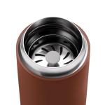 Fellow 16 oz Carter Move Travel Mug - Vacuum-Insulated Stainless Steel Travel Coffee Mug - Coffee Tumbler with Ceramic Interior and Splash Guard - Sienna