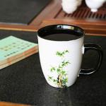 Asmwo Funny Ceramic Magic Heat Color Changing Coffee Mug with Bamboo Printing for Women Personalized White Green Tea Cup Large Mugs for Mom,Girl, Grandma and man 16 oz