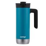 Contigo Superior 2.0 Stainless Steel Travel Mug with Handle Leak-Proof Lid Double-Wall Insulation for Hot & Cold Beverages, 20oz, Juniper, Ideal for Commuting and Travel