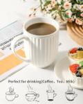 Hasense Extra Large Coffee Mug, 22 OZ Ceramic Coffee Cup with Handle for Men Women, Porcelain Big Tea Cup for Latte Cereal for Home and Office, Microwave Dishwasher Safe, 1PC, Plain