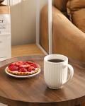 Hasense Extra Large Coffee Mug, 22 OZ Ceramic Coffee Cup with Handle for Men Women, Porcelain Big Tea Cup for Latte Cereal for Home and Office, Microwave Dishwasher Safe, 1PC, Plain
