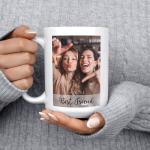 Custom Mug Upload Your Picture Personalized Coffee Mug with Photo Text Name Customized 11 Oz/15 Oz Tea Cup Unique Ideas Gifts for Men Women Mom Dad Couple Girlfriend Boyfriend Friend Family