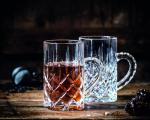 Nachtmann Noblesse 8.6oz Hot Beverage Glasses (Set of 2) - 4.3" Crystal Coffee Mugs for Tea, Cocoa - Diamond-Cut Drinkware Set - Dishwasher Safe, Durable & Stylish - Vintage Glass Collection