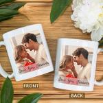 Custom Mug Upload Your Picture Personalized Coffee Mug with Photo Text Name Customized 11 Oz/15 Oz Tea Cup Unique Ideas Gifts for Men Women Mom Dad Couple Girlfriend Boyfriend Friend Family