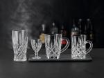 Nachtmann Noblesse 8.6oz Hot Beverage Glasses (Set of 2) - 4.3" Crystal Coffee Mugs for Tea, Cocoa - Diamond-Cut Drinkware Set - Dishwasher Safe, Durable & Stylish - Vintage Glass Collection