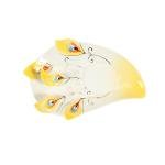 vanki 1 pc Collectable Fine Arts China Porcelain Tea Cup and Saucer Coffee Cup Peacock Theme Romantic Creative Present,Yellow