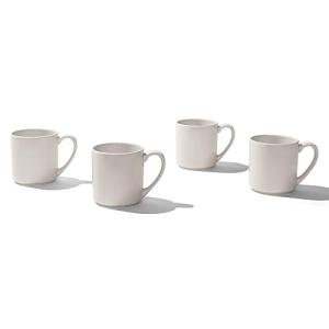 Made In Cookware - Set of 4 - Coffee Mug Set - 12 oz - White - Porcelain England - Dishwasher and Microwave Safe