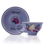 Silver Buffalo Alice in Wonderland Oh My Boxed Ceramic Teacup and Saucer, 12 Ounces