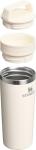 STANLEY Cafe To Go Travel Mug 16 oz | Leakproof Two-Part Drink Through Lid | Tumbler Cup for Coffee, Tea and Drinks | Insulated Stainless Steel Coffee Mug | BPA-Free | Cream Gloss