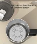 Reusable Coffee Mug, Insulated Stainless Steel Travel Cup with Vacuum Heat Insulation, BPA-Free, 16.9Ounces