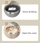 Reusable Coffee Mug, Insulated Stainless Steel Travel Cup with Vacuum Heat Insulation, BPA-Free, 16.9Ounces